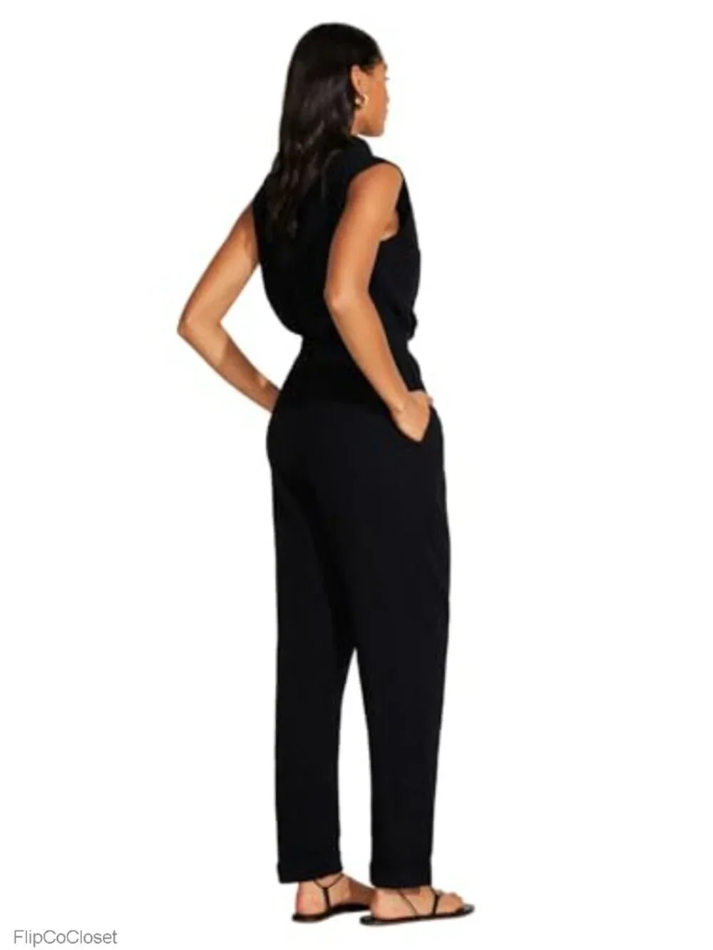 Vitamin A Women's Linen Cover-Up Jumpsuit with Belt & Pockets